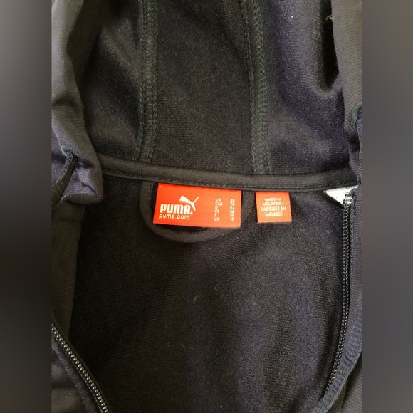 Puma, Blue and White jacket, long sleeve, three pockets, size XS - Picture 5 of 5